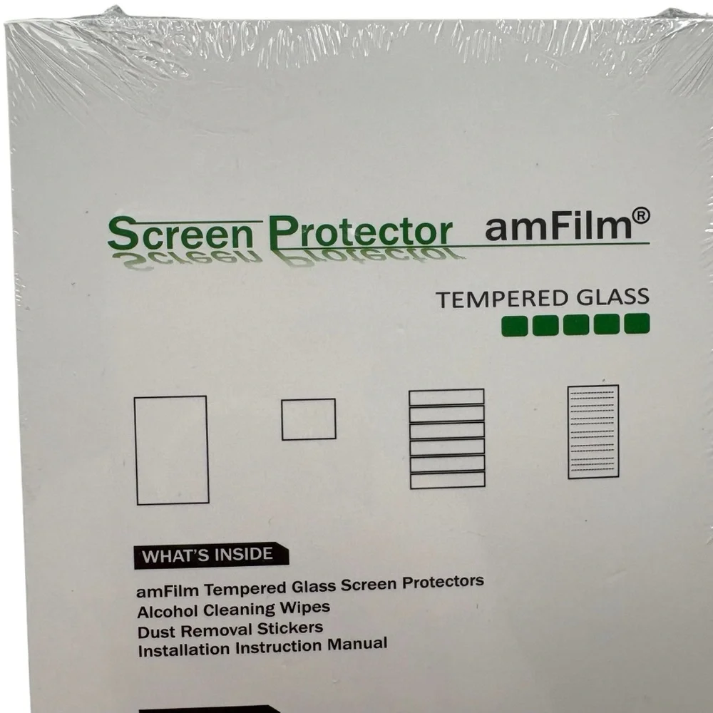 Amfilm Tempered Glass Screen Protector 3 Pack New Electronics Scratch Resistant